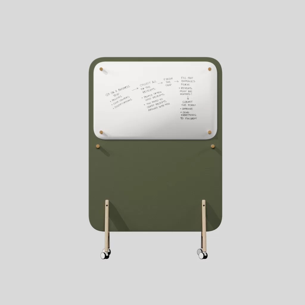 Inovador, flexível e acolhedor, o biombo Muro permite transformar espaços e criar zonas funcionais.