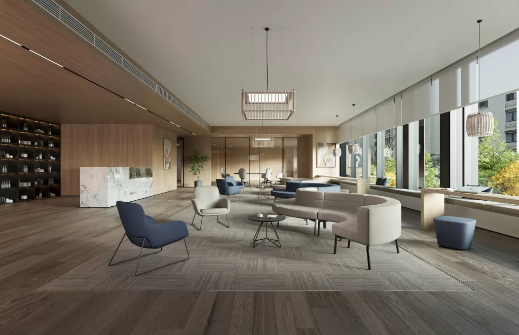 Poltrona Zenith com design contemporâneo e conforto excecional.