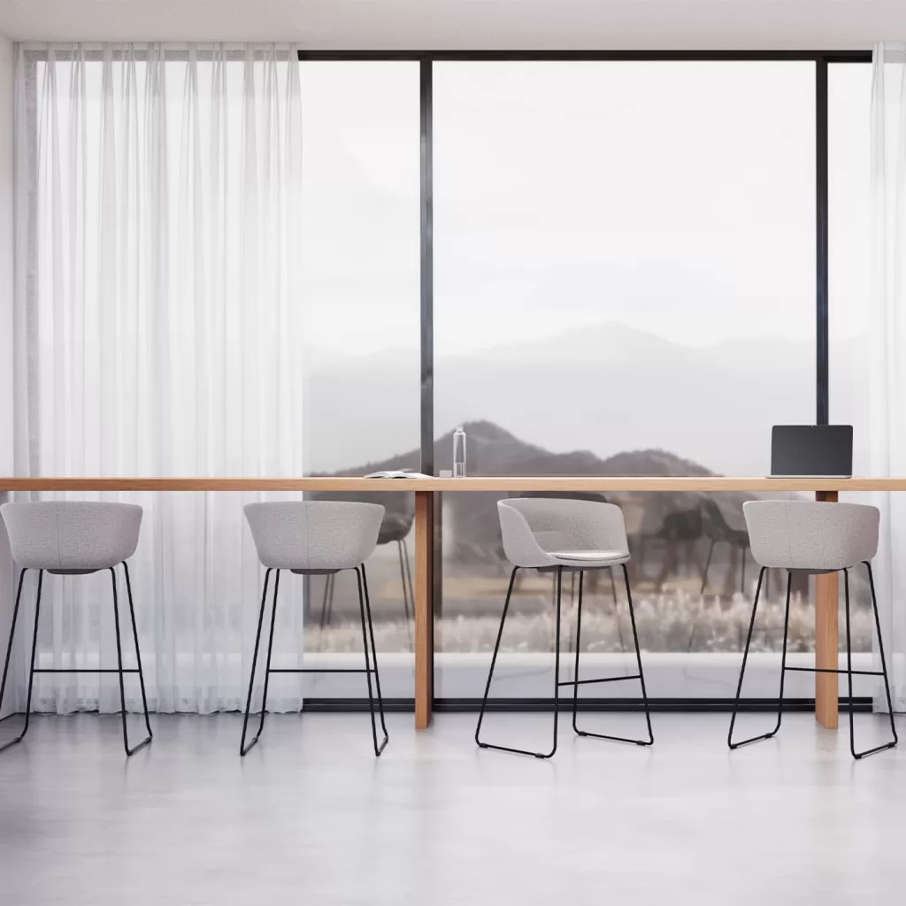 Cadeira Flow confortável e estilosa para decoração contemporânea