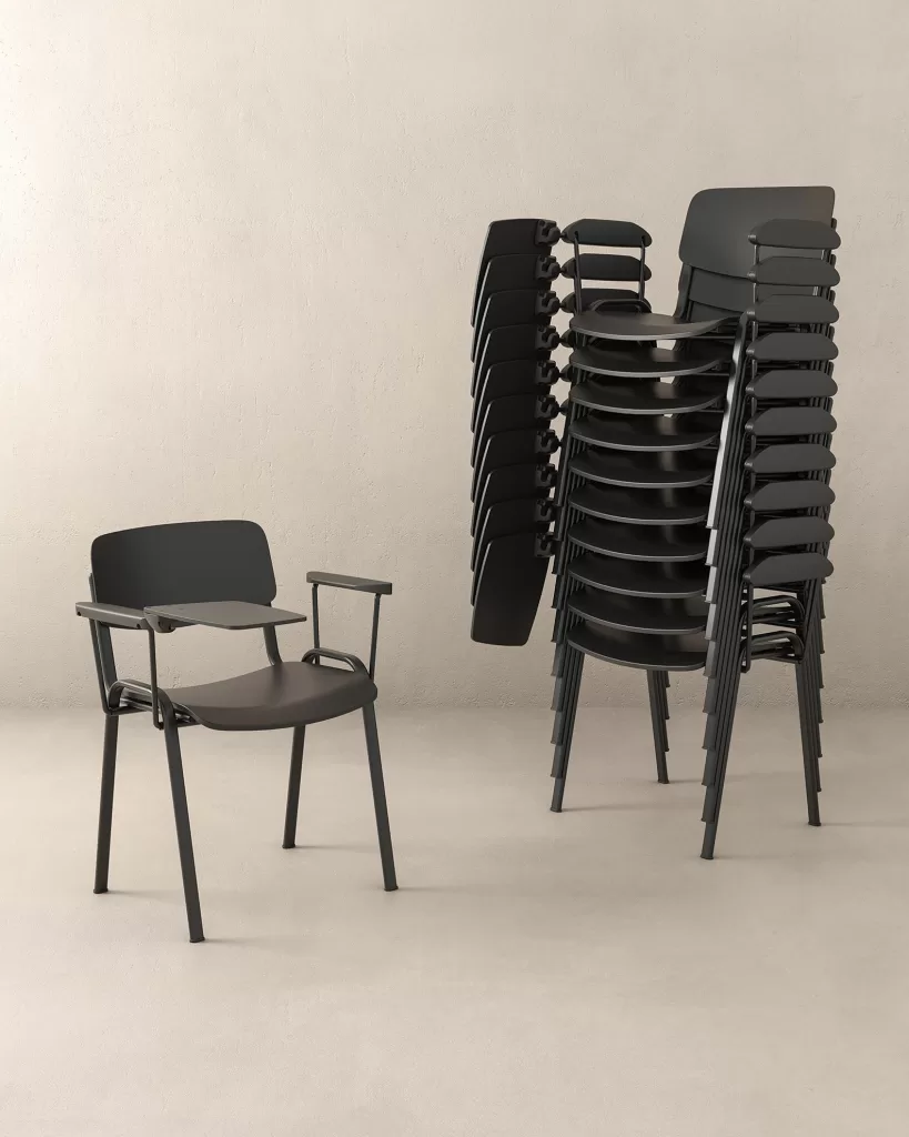 Cadeira DOT com design atemporal e assento confortável.