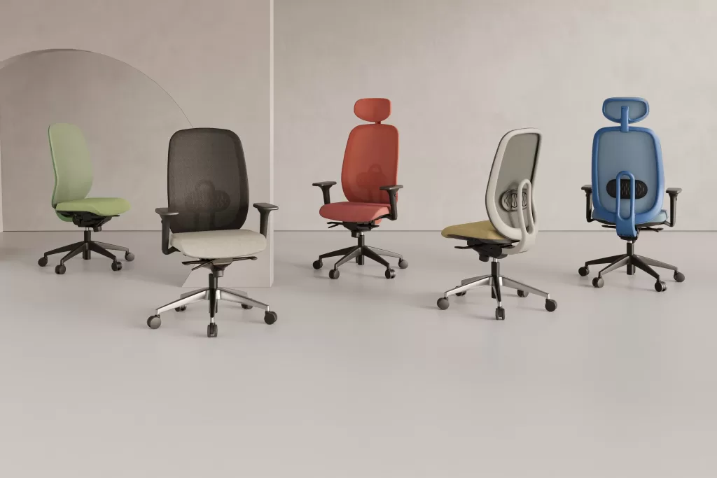 Cadeira de escritório Pixel disponível em várias cores